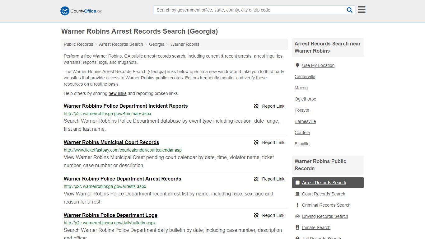 Arrest Records Search - Warner Robins, GA (Arrests & Mugshots)